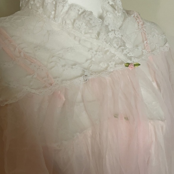 Vintage Val Mode Light pink night gown - Picture 3 of 8